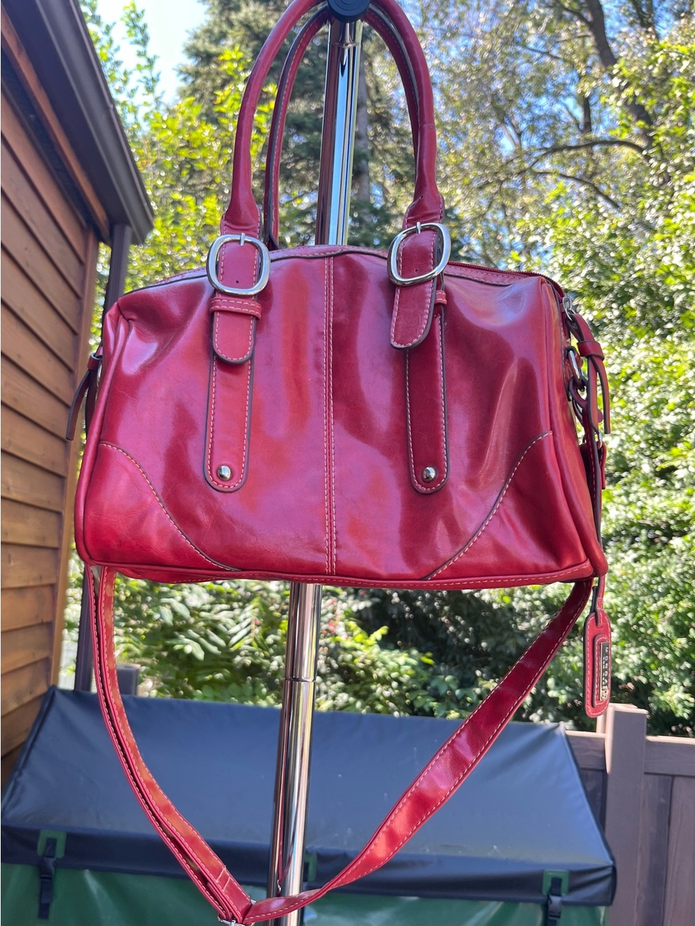 2B: Best Style Modani Red - Women's Satchel Handbag - Gorgeous interior!